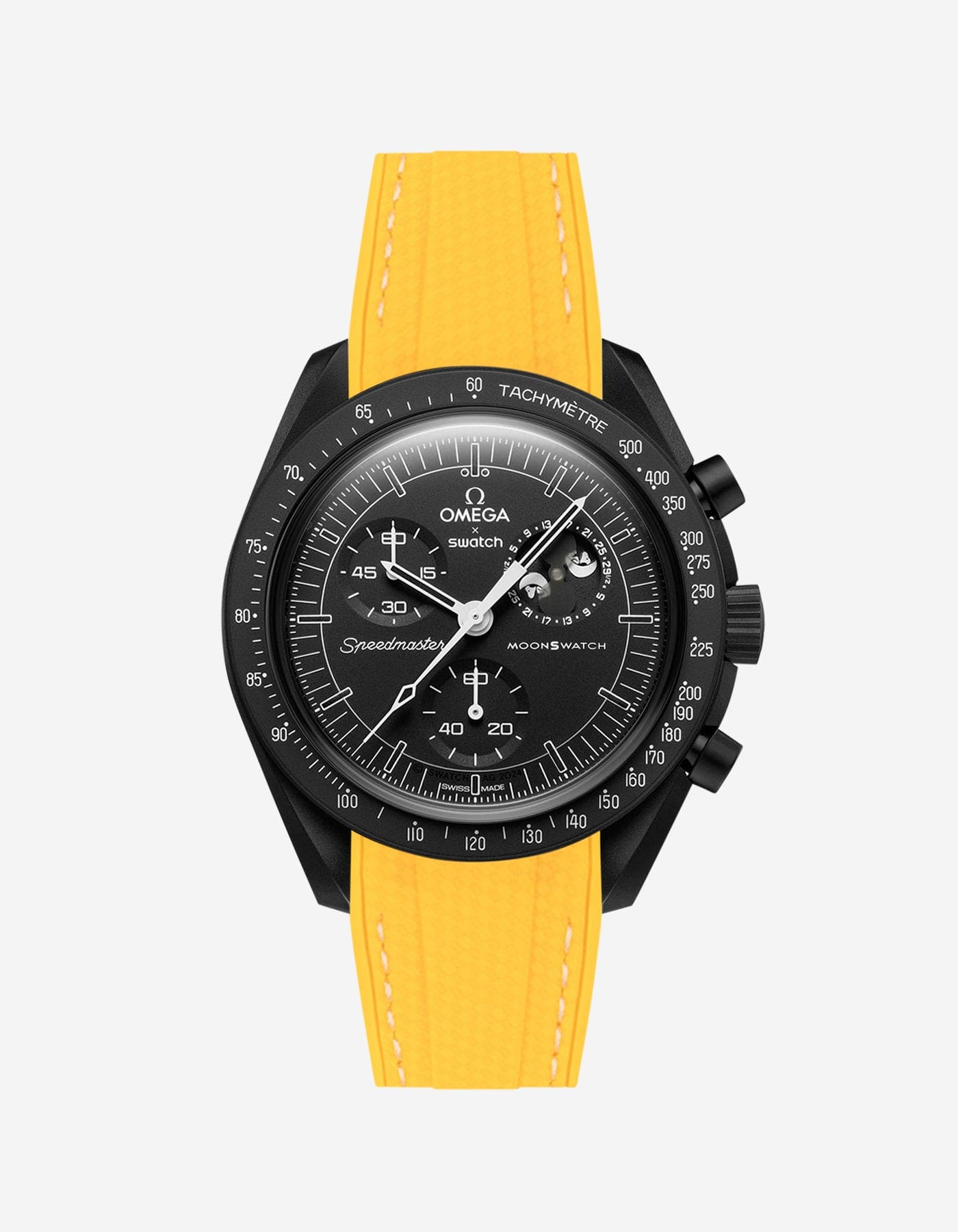 MoonSwatch Mission to The Moonphase - New Moon (Rubber Strap) - OM Luxury