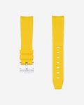 Curved Rubber Strap - Yellow - OM Luxury