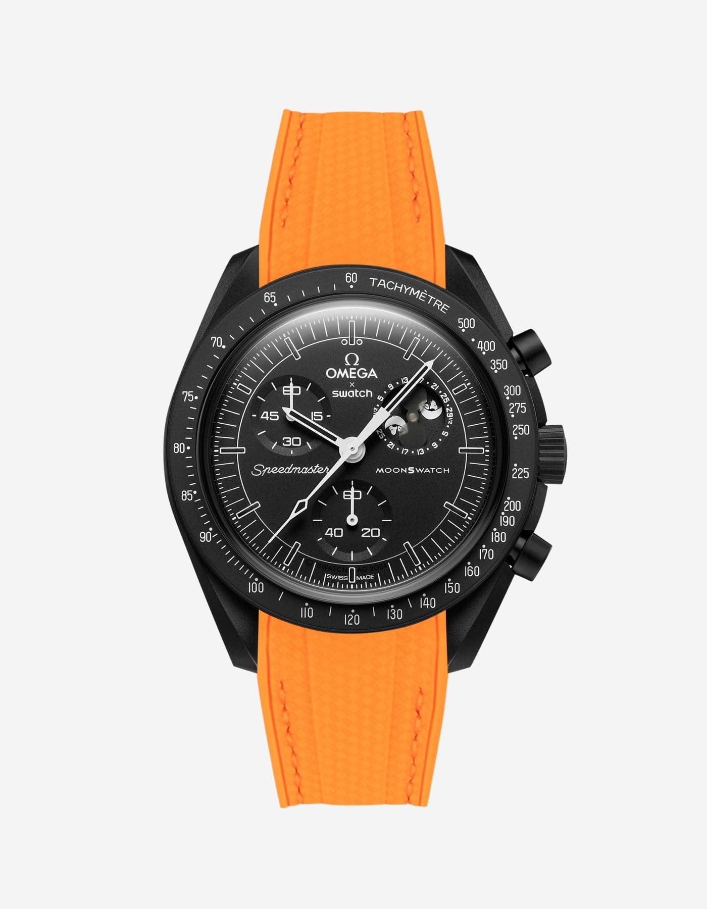 MoonSwatch Mission to The Moonphase - New Moon (Rubber Strap) - OM Luxury